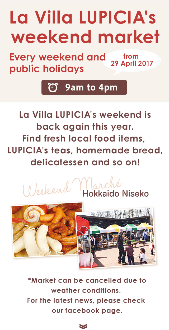 La Villa LUPICIA's weekend market