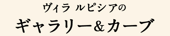 ヴィラ ルピシアのギャラリー&カーブ