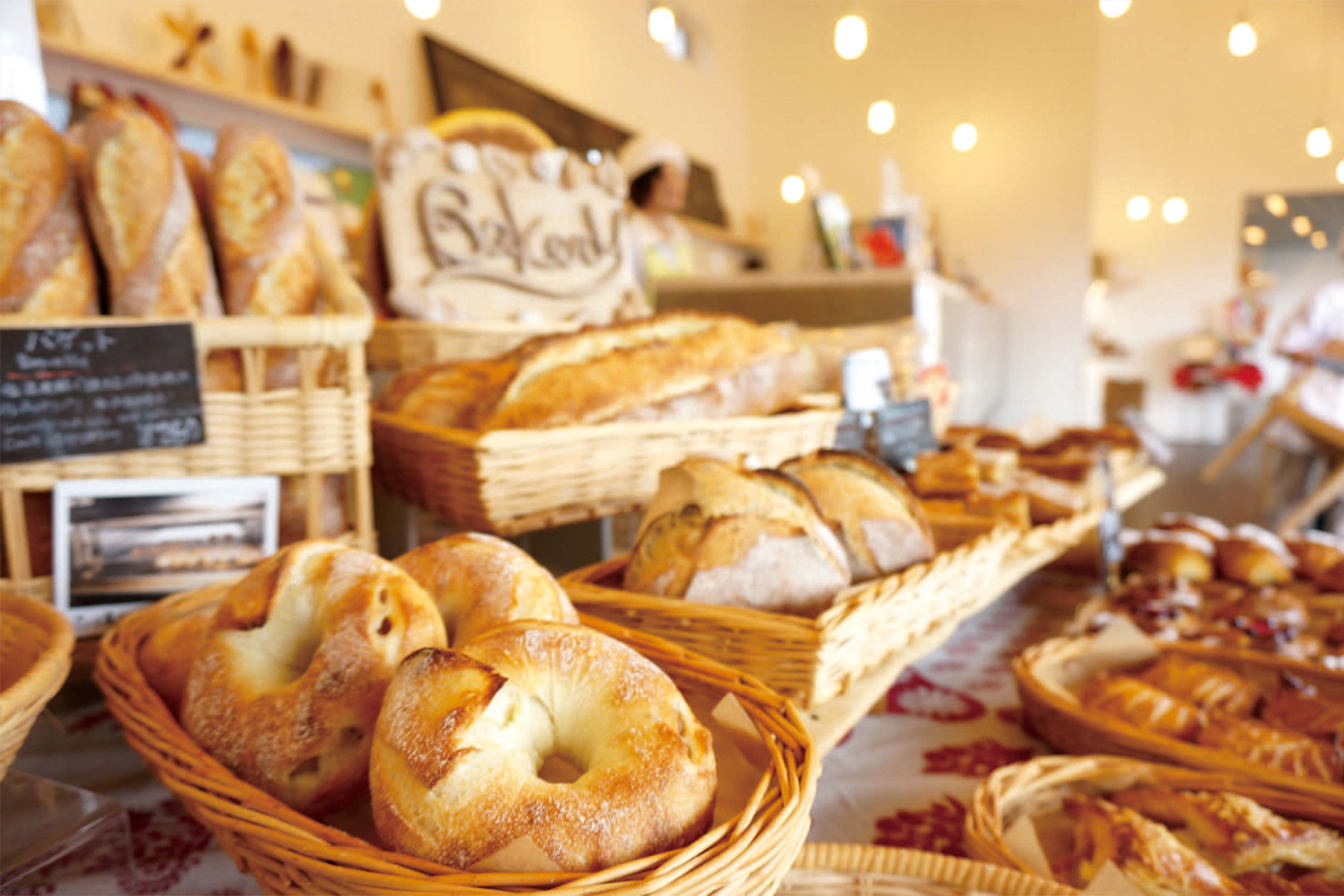 ブティックで人気の自家製パン